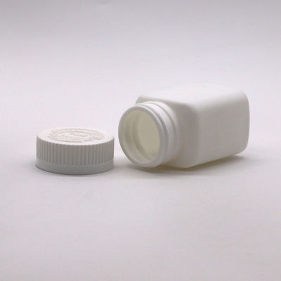 85 ml HDPE Vierkante Plastic Flask Jar voor geneesmiddelen Vaste tablet Capsule opslag