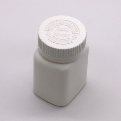 85 ml HDPE Vierkante Plastic Flask Jar voor geneesmiddelen Vaste tablet Capsule opslag