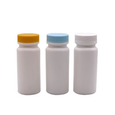Kraagmateriaal HDPE 120ml Wit Plastic Flasje voor Pillen Vitamine Capsule 120CC Leeg