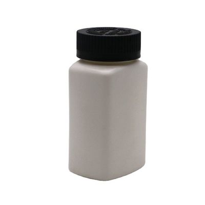 Schroefkap 120 ml HDPE Vierkante vorm Op maat gemaakte kleur lege medicijnpillenfles