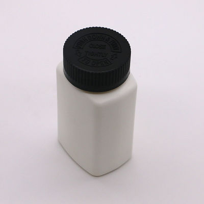 Schroefkap 120 ml HDPE Vierkante vorm Op maat gemaakte kleur lege medicijnpillenfles