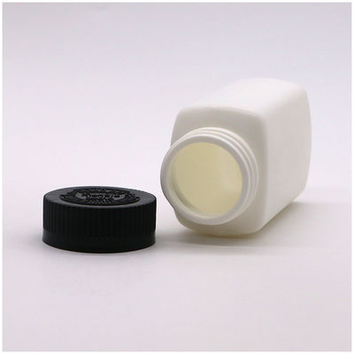 Schroefkap 120 ml HDPE Vierkante vorm Op maat gemaakte kleur lege medicijnpillenfles