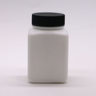 HDPE kraag vierkant vorm aangepast kleur lege pil fles voor vaste poeder geneeskunde