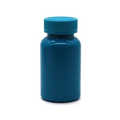 Aanpasbare kleuren 150 ml HDPE plastic capsule pil fles met warmte afdichting en doppen