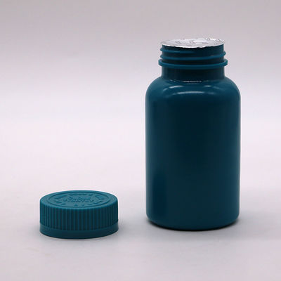 Aanpasbare kleuren 150 ml HDPE plastic capsule pil fles met warmte afdichting en doppen
