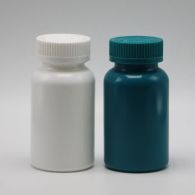Aanpasbare kleuren 150 ml HDPE plastic capsule pil fles met warmte afdichting en doppen