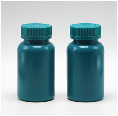 Aanpasbare kleuren 150 ml HDPE plastic capsule pil fles met warmte afdichting en doppen