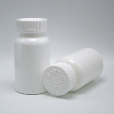 Aanpasbare kleuren 150 ml HDPE plastic capsule pil fles met warmte afdichting en doppen