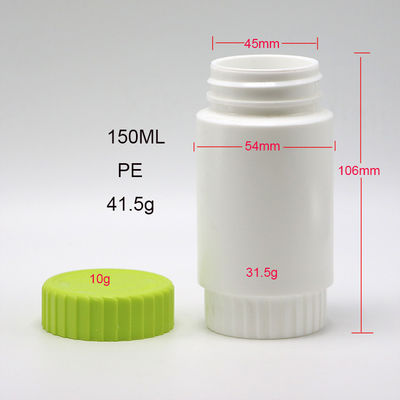 HDPE 175 ml Ronde vorm PE Plastic fles voor medicijnen Supplement opslag HDPE materiaal