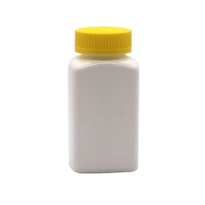 6OZ 180ml HDPE vierkant tablet tablet medicijnfles voor medicijnen voeding