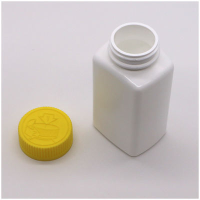 6OZ 180ml HDPE vierkant tablet tablet medicijnfles voor medicijnen voeding