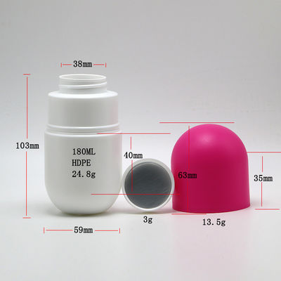 Kraagmateriaal HDPE capsulevorm 6oz lege matte plastic flessen met schroefdop