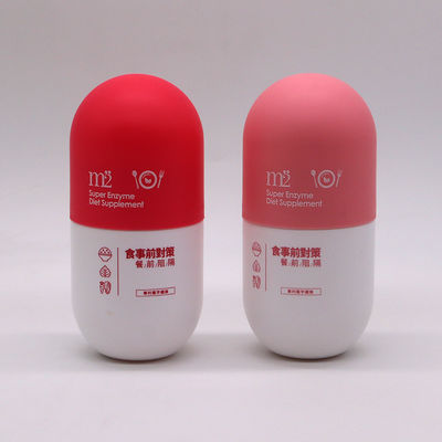 Kraagmateriaal HDPE capsulevorm 6oz lege matte plastic flessen met schroefdop
