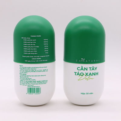 Kraagmateriaal HDPE capsulevorm 6oz lege matte plastic flessen met schroefdop