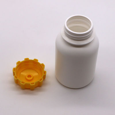 300cc HDPE ronde plastic capsulefles met schroefdop voor medicinale supplement tablet