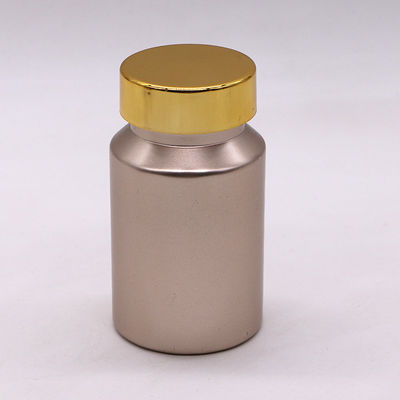 Pillen/capsules/tabletten/poeder PET bevroren plastic fles met gouden/zilveren dop