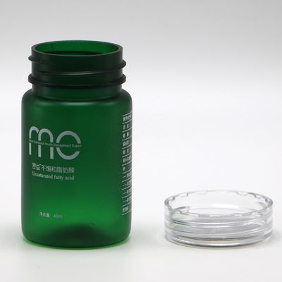 Ronde vorm 70 ml PET plastic fles met schroefdeksel en op maat gemaakte etiketdrukservice