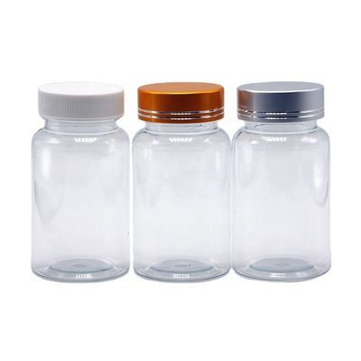 100 ml/3,4 oz Ronde vorm Op maat gemaakte plastic PET capsule pilfles voor medicatieopslag